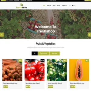 Design for e-commerce Freshshop