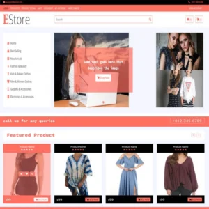 Design for e-commerce EStore