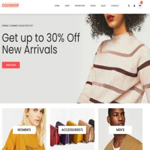 Coloshop website template