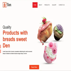 Den website template