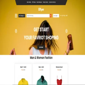 Eflyer website template