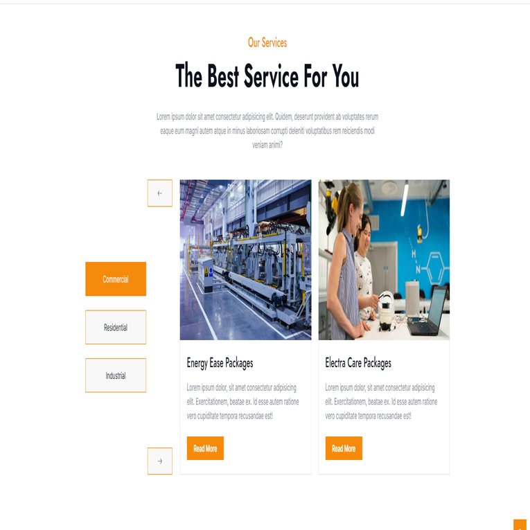 Electra website template - Image 2