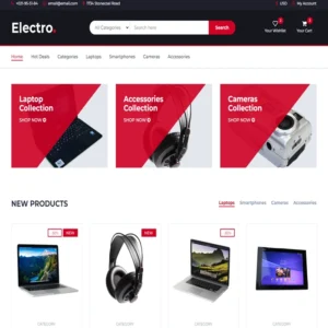 Electro website template
