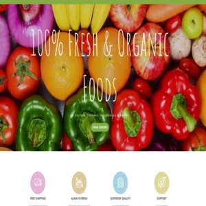 Foods website template