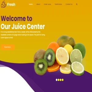 Fresh website template