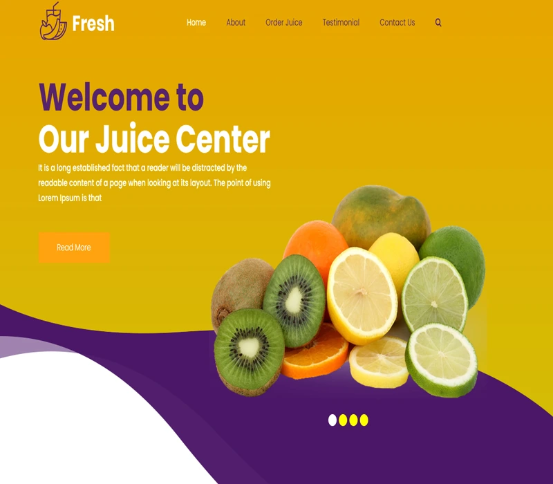 Fresh website template