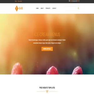 Grill website template