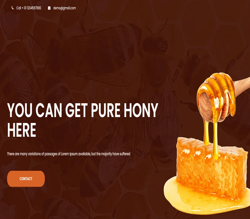 Honey website template