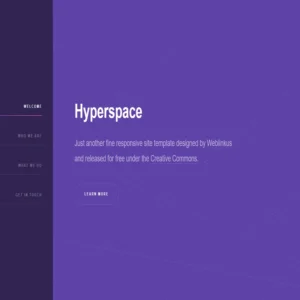 hyperspace website template