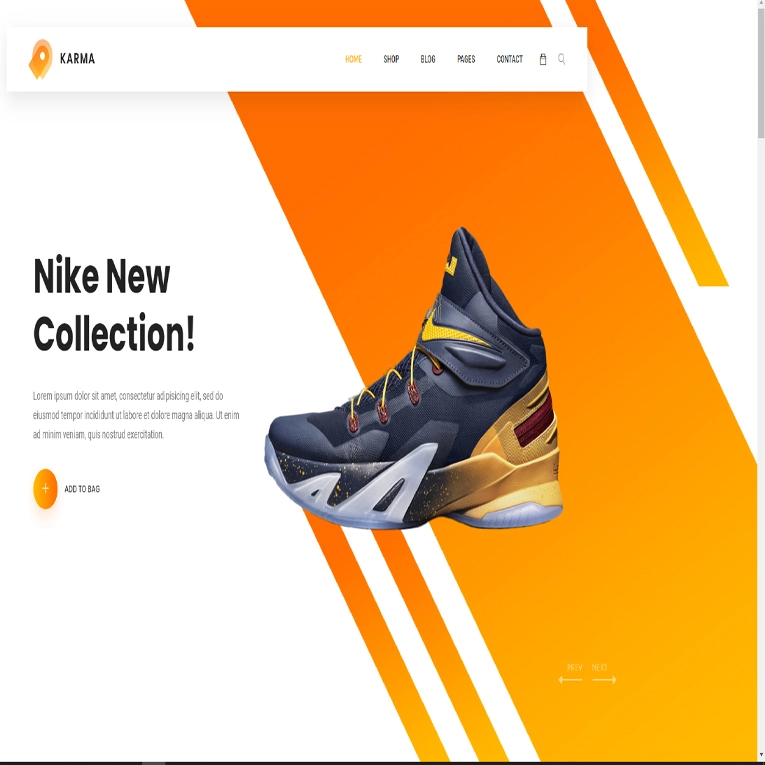 Karma website template