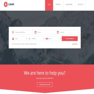 Level website template