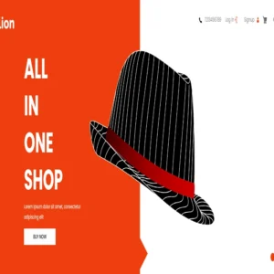Lion Shop website template