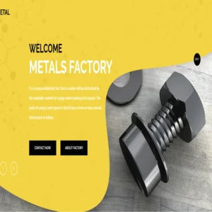 Metal website template