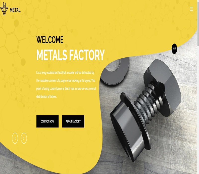 Metal website template