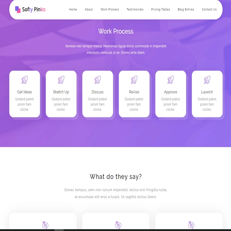 Softy Pinko website template - Image 2