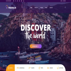 Travelix website template