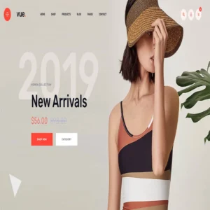 قالب تصميم متجر الكتروني vue