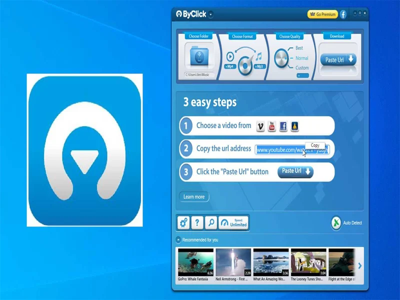 تنزيل مجاني   لبرنامج Click Downloader