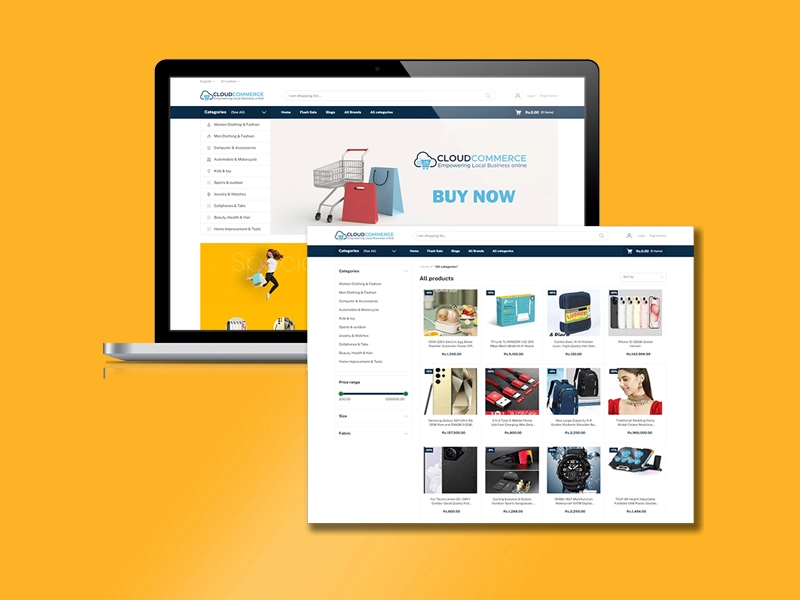 خدمة تطوير المواقع والمتاجر الإلكترونية في Webuyly